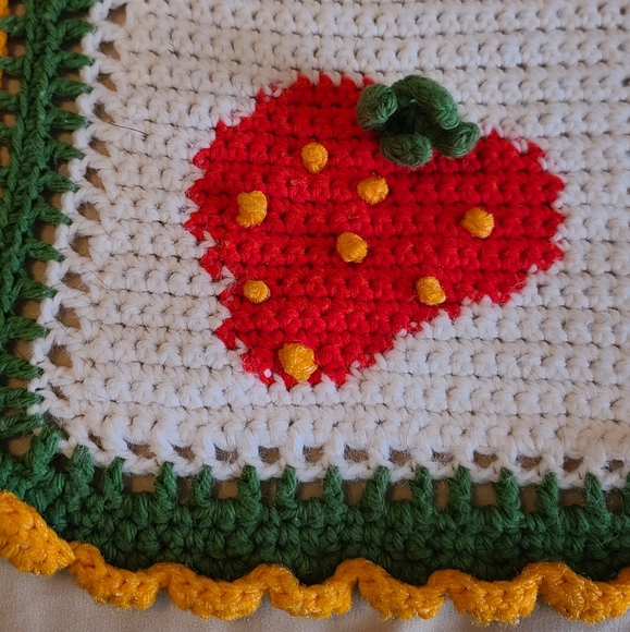 Bedding Vintage Strawberry Strawberry Flower Afghan Poshmark